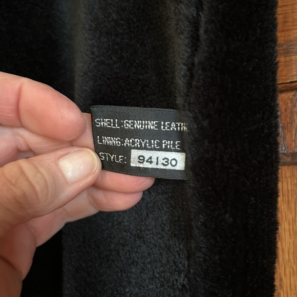 Wilsons Suede & Leather-Black Leather Jacket-Size 12-Excellent Condition - Picture 6 of 11